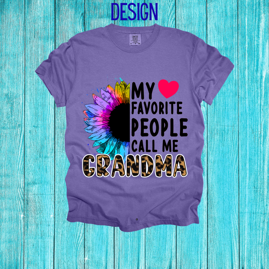 My Fav People Call Me Grandma Design
