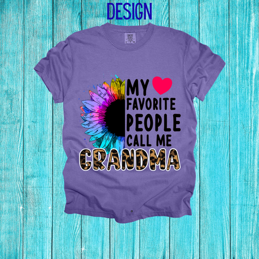 My Fav People Call Me Grandma Design
