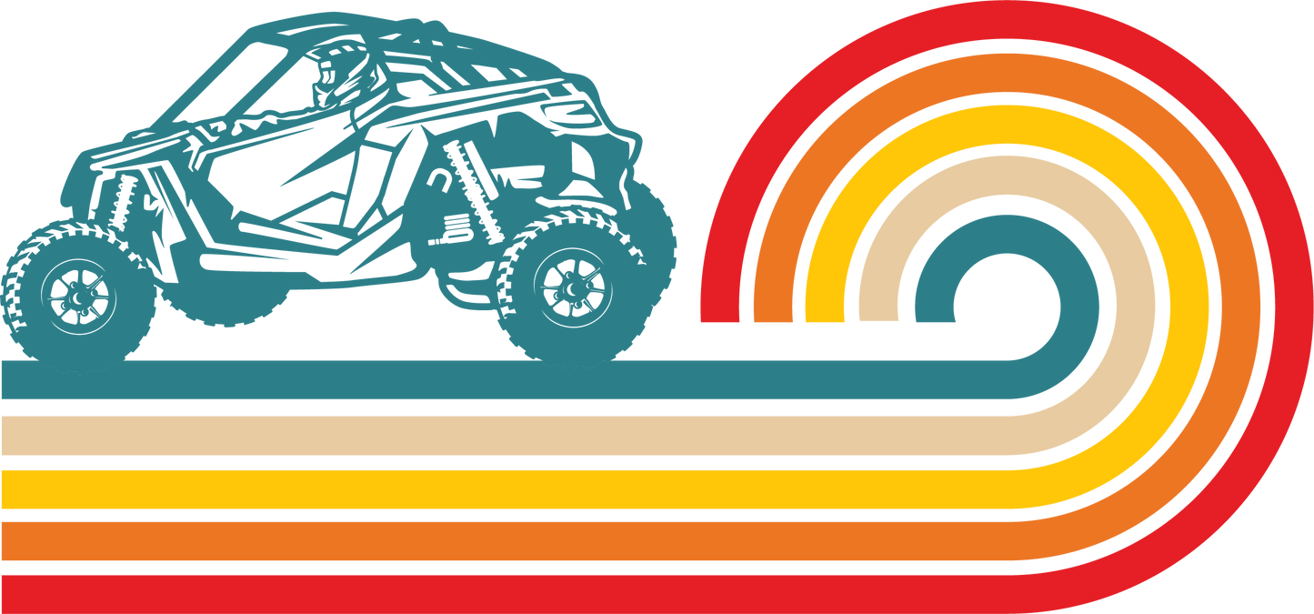 TSR Rainbow Swirl SXS Decal