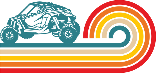 TSR Rainbow Swirl SXS Decal