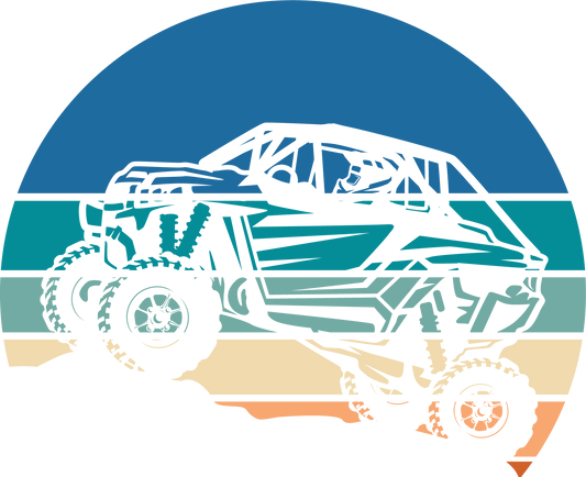 TSR Blue Rainbow SXS Decal