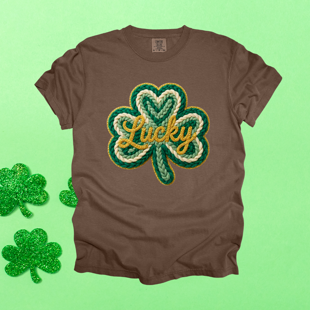 Stitched Shamrock Design