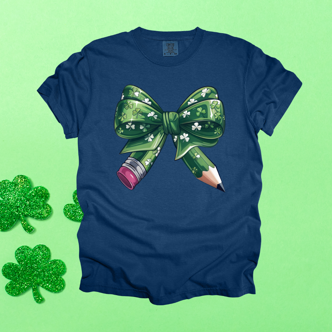 Shamrock Pencil Bow Design