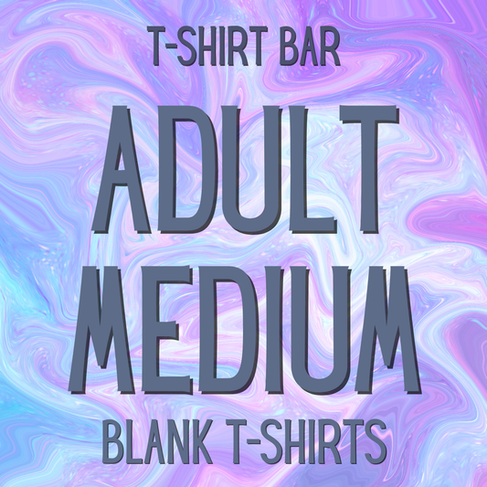 Adult Blank T-Shirt: Medium