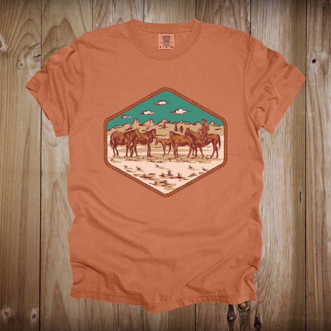 Western Scene Patch Design