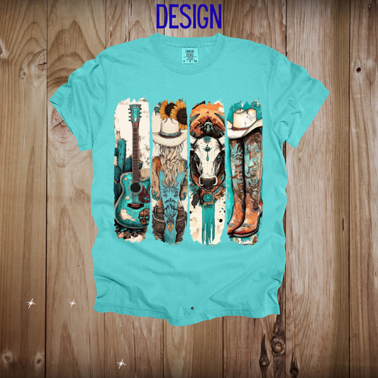 Classic Teal Western Design