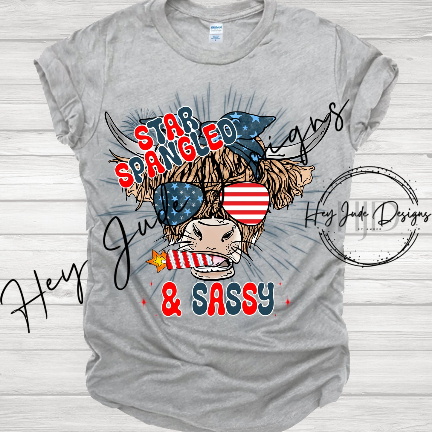 Digital Download Star Spangled and Sassy PNG