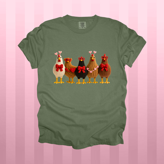 Crochet Valentine Chickens Design
