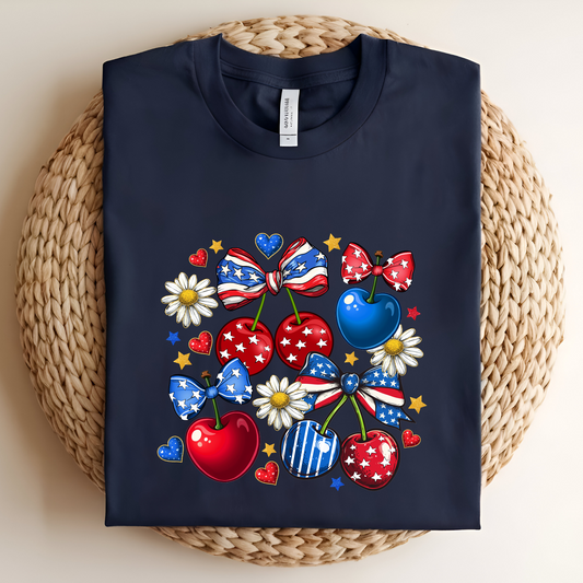 Freedom Cherries Graphic Tee