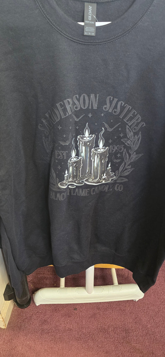 Black Flame Candle Co. Black Crewneck Sweatshirt |XL|