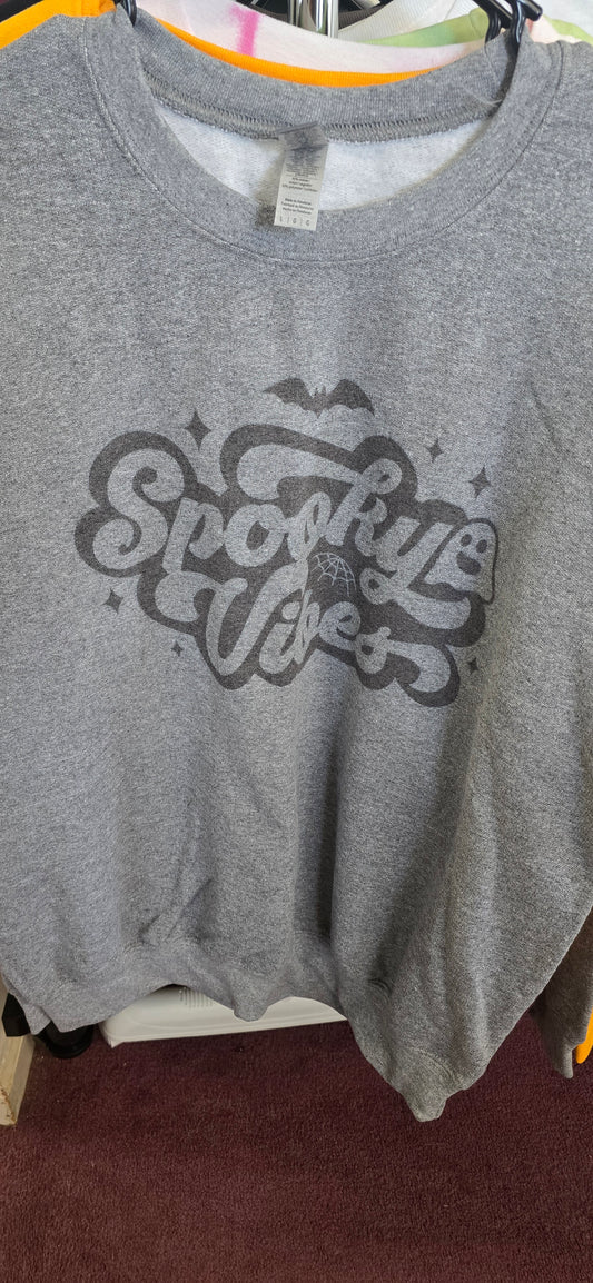 Spooky Vibes Crewneck Sweatshirt |Large|