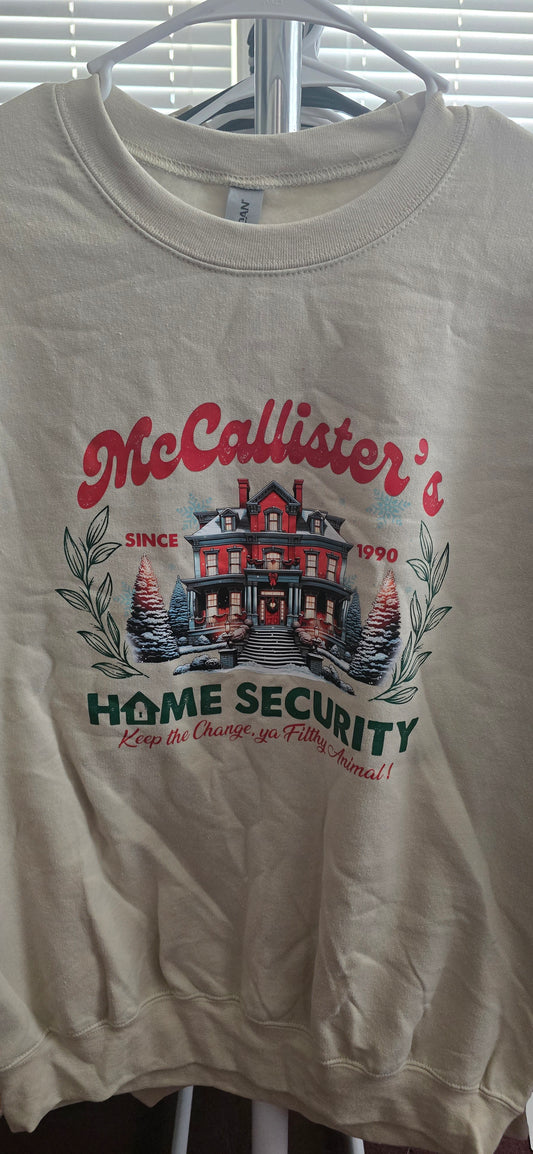 Christmas Home Security Crewneck Sweatshirt