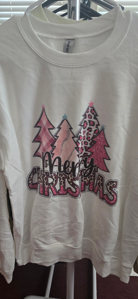 Pink Trees Crewneck Sweatshirt |Medium|