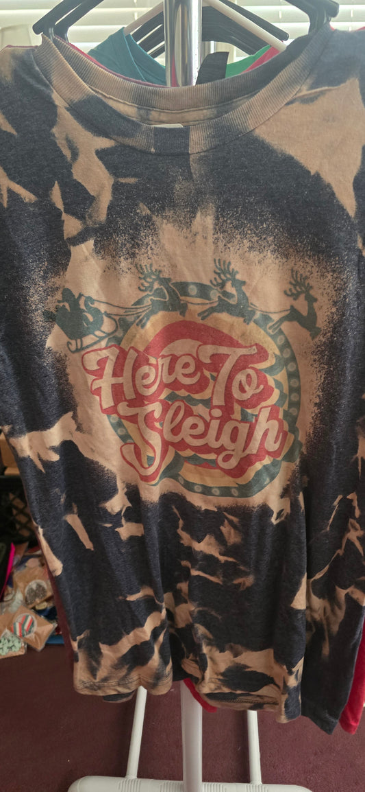 Here to Sleigh Graphic Tee |Medium|