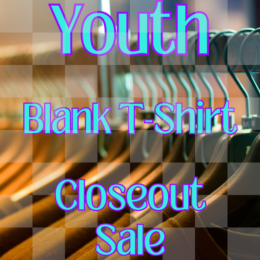 Youth Blank T-Shirt: Closeout Sale