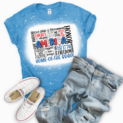 America Adjectives Graphic Tee