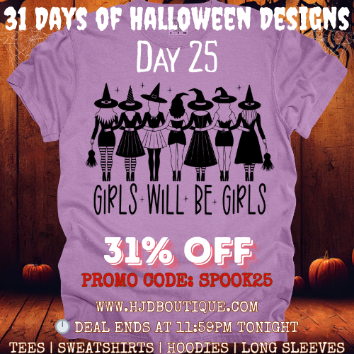 31 Days of Designs: Day 25: Girls Will Be Girls Witches