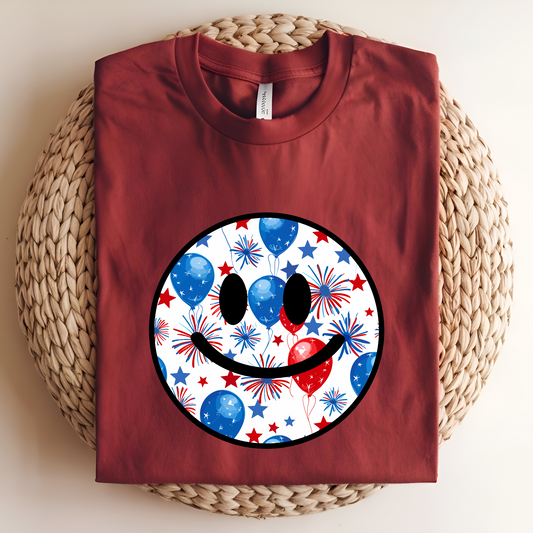 Firework Smiley Graphic Tee