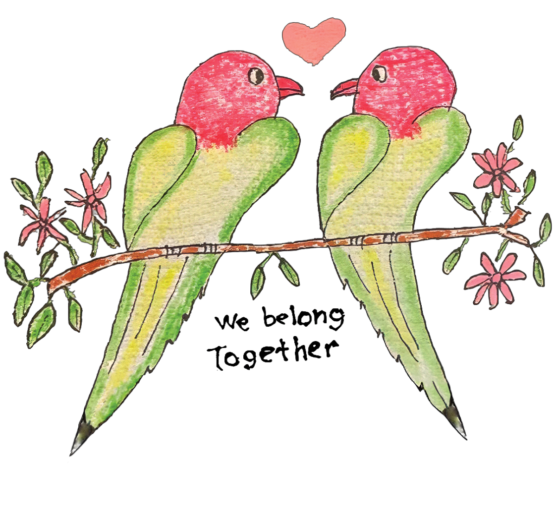 Morning Napkins - Belong Together Birds Design