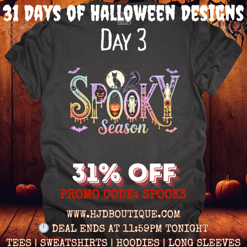 31 Days of Designs: Day 3: Black Cat Spooky Season