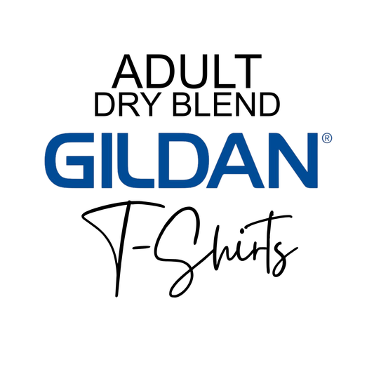 Adult Blank T-Shirt: Gildan Dry Blend