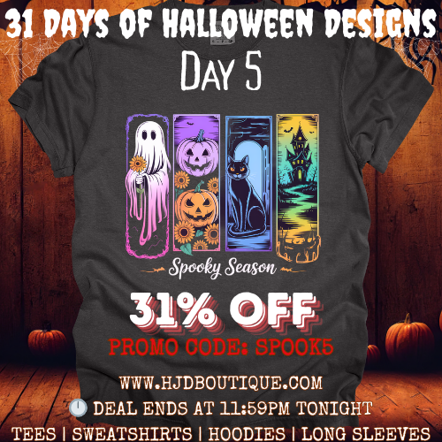 31 Days of Designs: Day 5: Classic Neon Halloween