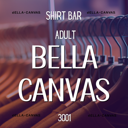 Adult Blank T-Shirt: Bella Canvas Jersey