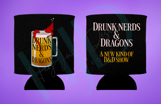 DN&D Black Neoprene Koozie
