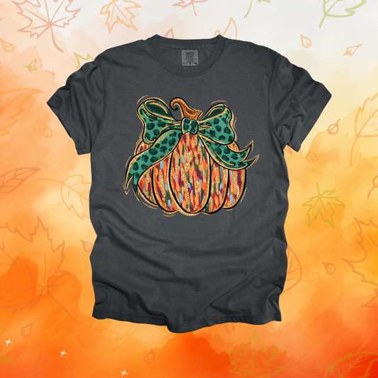 Orange & Green Pumpkin Design