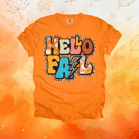 Retro Hello Fall Design