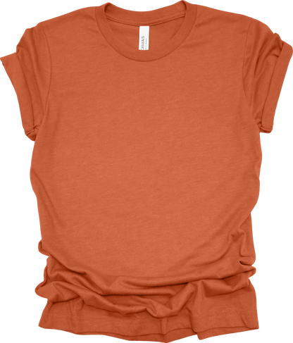 Adult Blank T-Shirt: Bella Canvas CVC Mid Weight Heathers