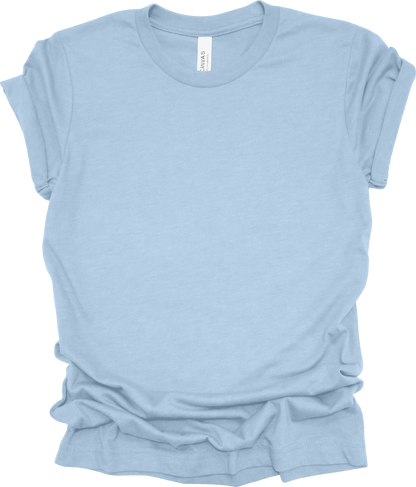 Adult Blank T-Shirt: Bella Canvas CVC Mid Weight Heathers