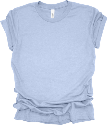 Adult Blank T-Shirt: Bella Canvas CVC Mid Weight Heathers