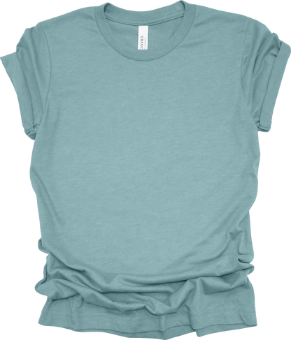 Adult Blank T-Shirt: Bella Canvas CVC Mid Weight Heathers