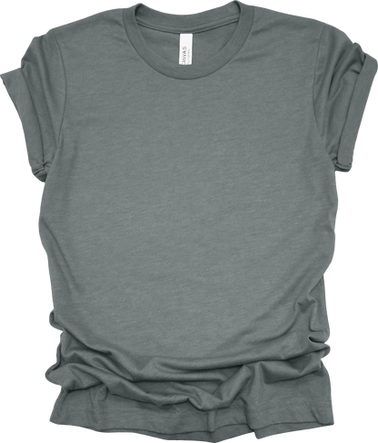 Adult Blank T-Shirt: Bella Canvas CVC Mid Weight Heathers