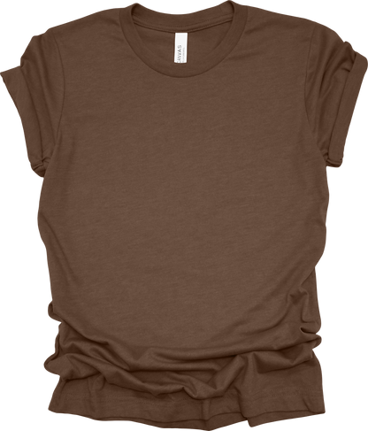 Adult Blank T-Shirt: Bella Canvas CVC Mid Weight Heathers