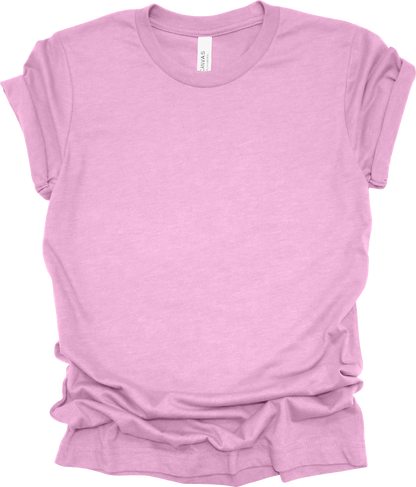 Adult Blank T-Shirt: Bella Canvas CVC Mid Weight Heathers