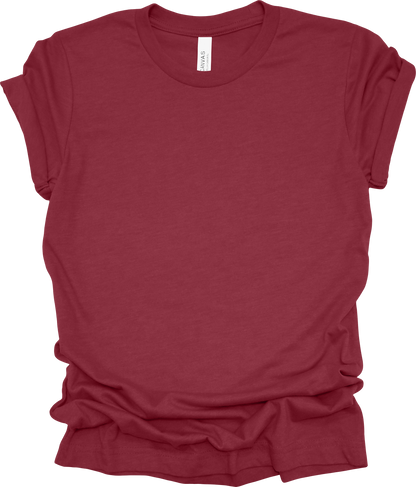 Adult Blank T-Shirt: Bella Canvas CVC Mid Weight Heathers