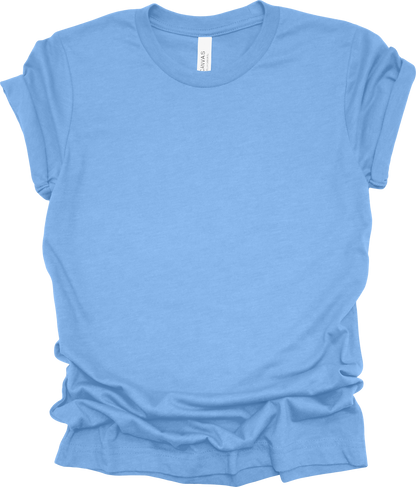 Adult Blank T-Shirt: Bella Canvas CVC Mid Weight Heathers
