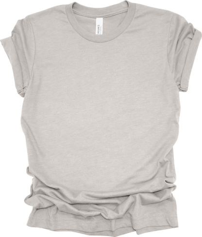 Adult Blank T-Shirt: Bella Canvas CVC Mid Weight Heathers