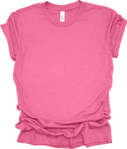 Adult Blank T-Shirt: Bella Canvas CVC Mid Weight Heathers
