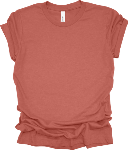 Adult Blank T-Shirt: Bella Canvas CVC Mid Weight Heathers