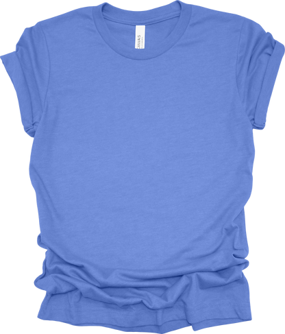 Adult Blank T-Shirt: Bella Canvas CVC Mid Weight Heathers