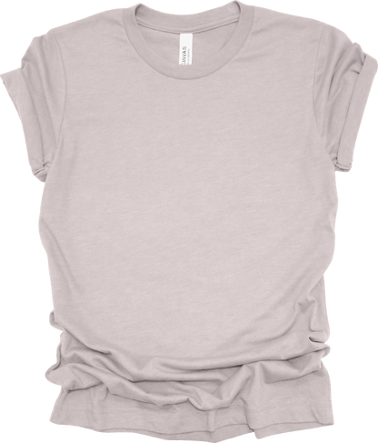 Adult Blank T-Shirt: Bella Canvas CVC Mid Weight Heathers