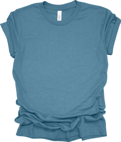 Adult Blank T-Shirt: Bella Canvas CVC Mid Weight Heathers