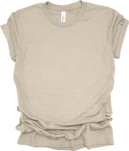 Adult Blank T-Shirt: Bella Canvas CVC Mid Weight Heathers