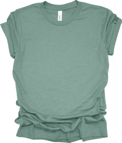 Adult Blank T-Shirt: Bella Canvas CVC Mid Weight Heathers
