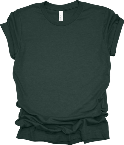 Adult Blank T-Shirt: Bella Canvas CVC Mid Weight Heathers