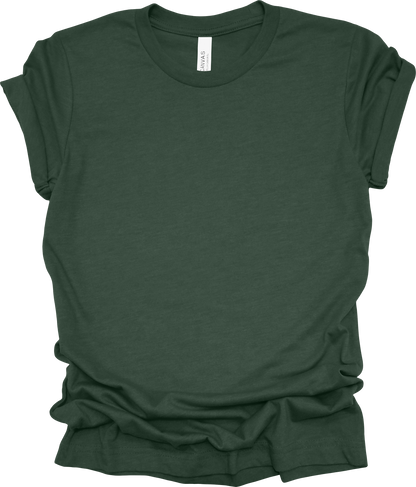 Adult Blank T-Shirt: Bella Canvas CVC Mid Weight Heathers