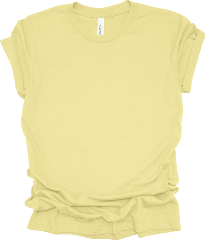 Adult Blank T-Shirt: Bella Canvas CVC Mid Weight Heathers